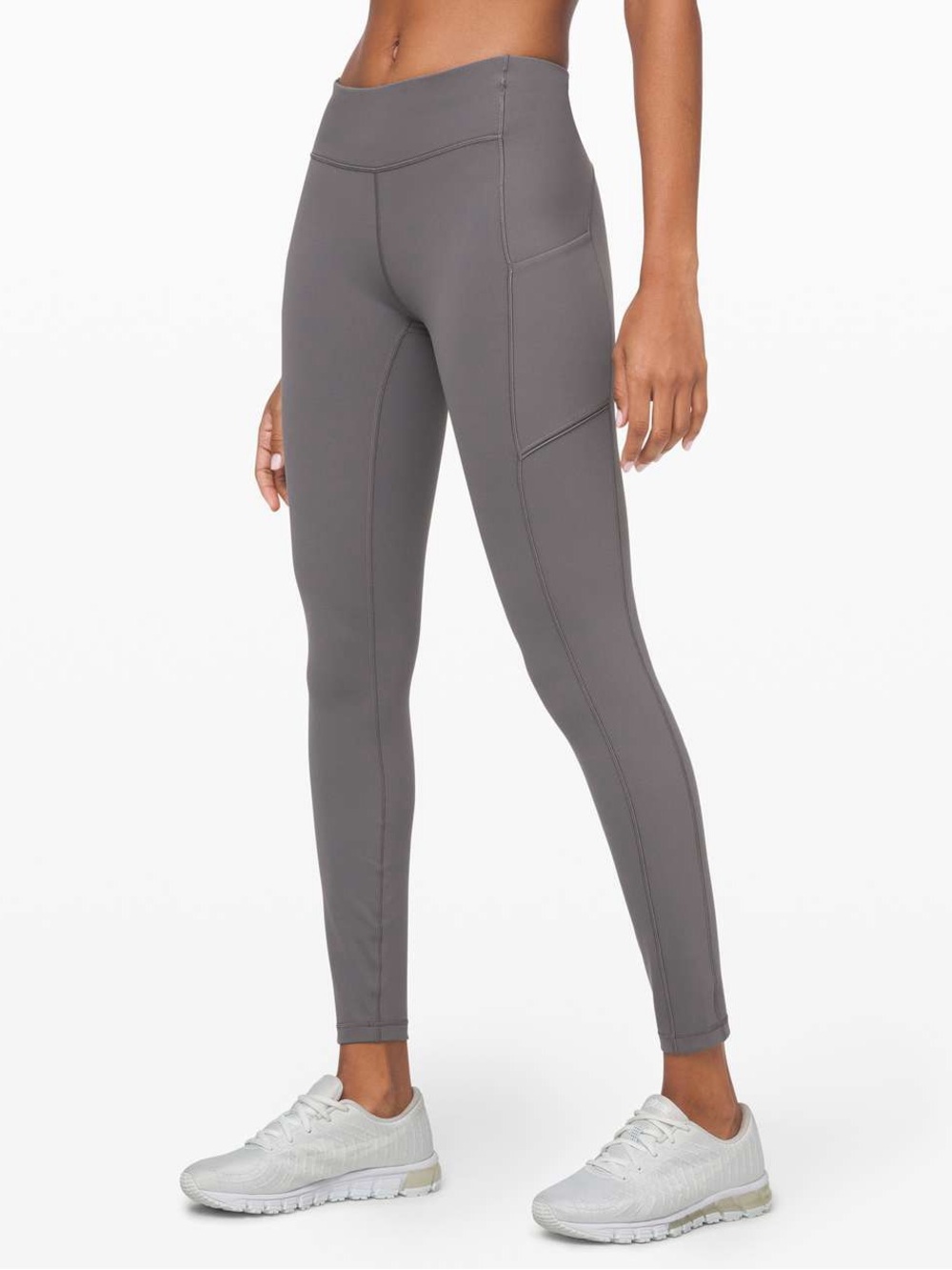 Lululemon Speed Up Tight 28" *Full-On Luxtreme Titanium Grey Leggings EUC Sz 2